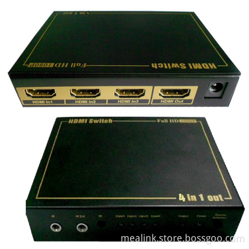 4X1 HDMI Switcher with IR